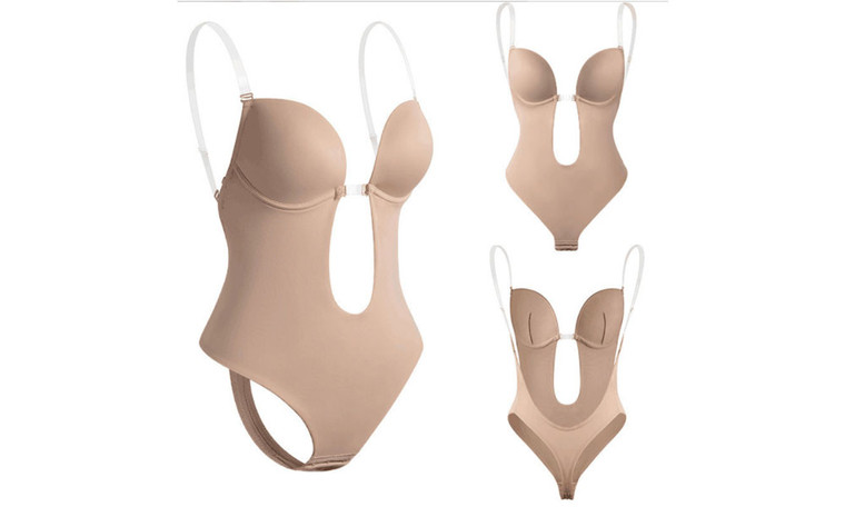 NEW ShapewearInvisible StrapsBraBeautiful Backless Bodysuit  5114