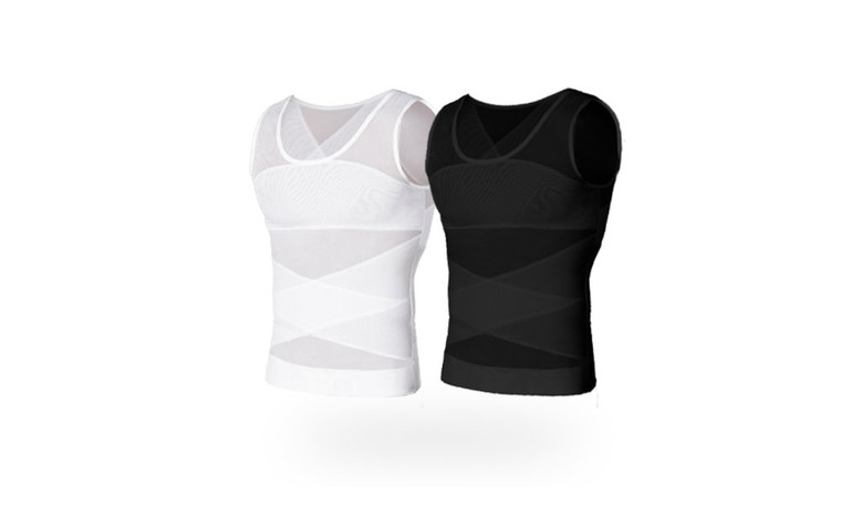 NEW men's invisible tummy shaping vest 5116