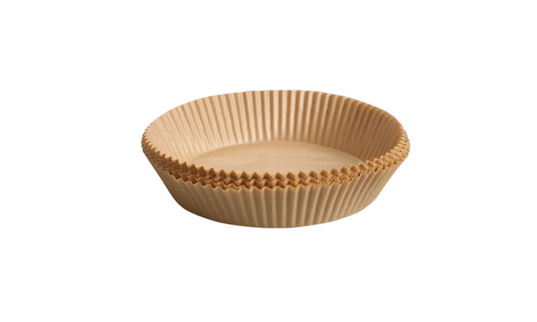 NEW 100pcs special paper bowl for air fryer wood pulp material paper plate food grade high temperature resistant paper  5148