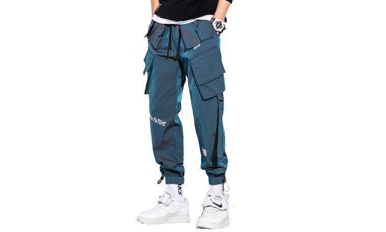 NEW Overalls loose thickened multi-pocket hip hop leggings 5188