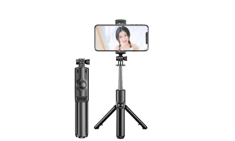 NEW S03 Bluetooth Tripod Selfie Stick Integrated Selfie Stick Telescopic Selfie Stick  5236