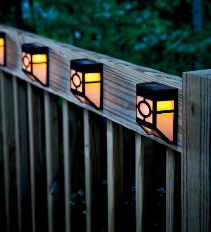 Solar Panel Fence LED Light