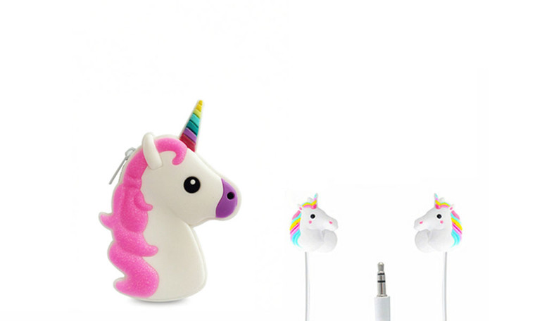 NEW Unicorn Headphone Bag + Headphones 5239