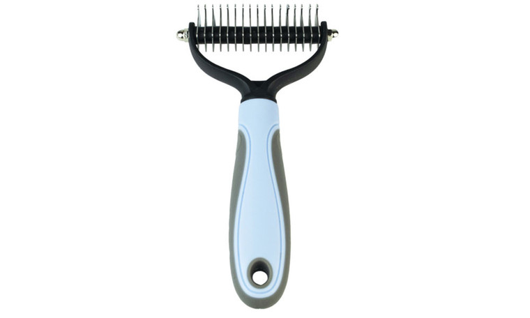 NEW large size Pet open knot comb dog hair removal comb double-sided stainless steel comb 5325