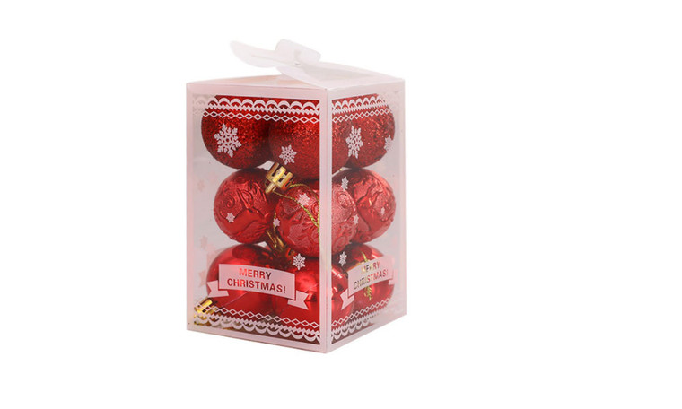 NEW   Christmas ball 12pcs Christmas decorations Christmas Tree Pendant decorations  5374