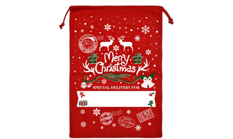 NEW  2 pcs Dyeing Christmas Bag Fashion Christmas Decoration Bag Drawstring Gift Christmas Bag Imitation Linen  5384