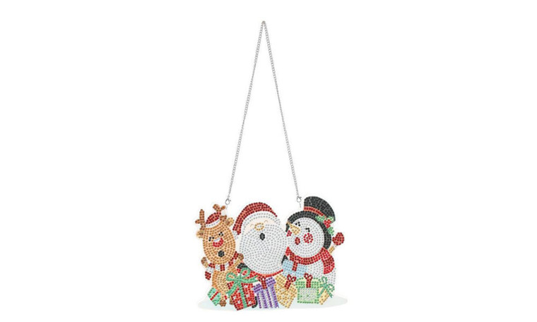 NEW DIY stick drill door plate Christmas wall hanging acrylic craft door pendant decoration  5405