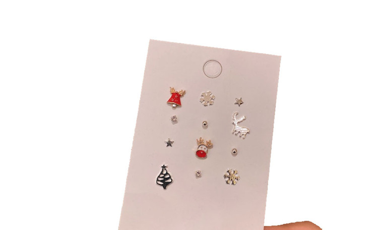 NEW  Christmas series earrings set reindeer simple Christmas earrings suitable for winter  5412