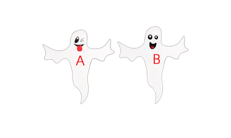 NEW 2pcs halloween white ghost ghost flag scene arrangement 5416