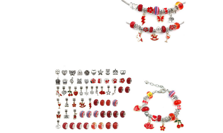 NEW 63pcs kids diy handmade beaded bracelet(three bracelets )   5566