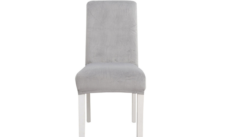 NEW 2pcs Simple super soft high elasticity thickened fox velvet half chair cover chair cover 5590