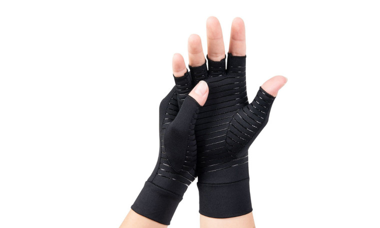 NEW Outdoor copper fiber cycling gloves silicone non-slip sports fitness gloves 5612
