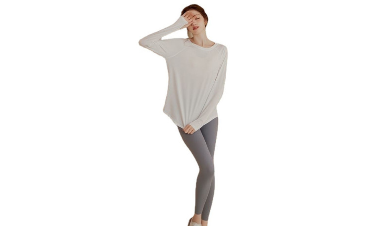 NEW Women Long Sleeve Professional Sports Fitness Yoga Clothes 5618