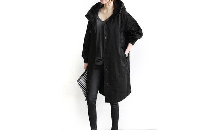 NEW women autumn casual style trench coat mid length 5634