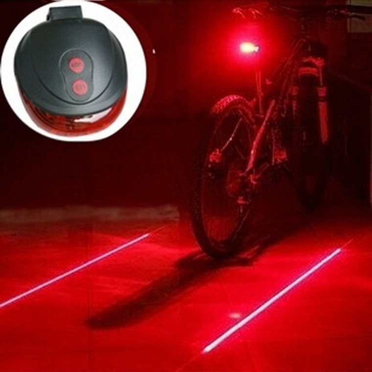 Bicycle Tail Light with Virtual Bike Lane