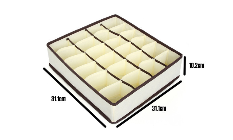 NEW 2pcs Drawer storage boxes 24 compartments 5687