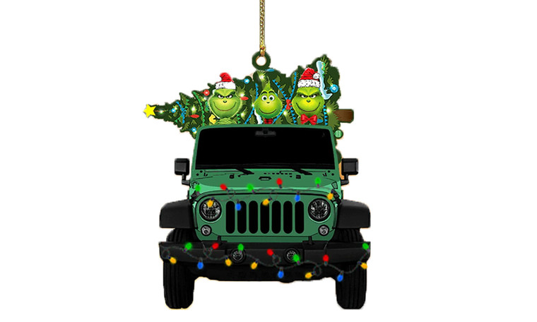 NEW Acrylic Double Sided Christmas Car Pendant 5741