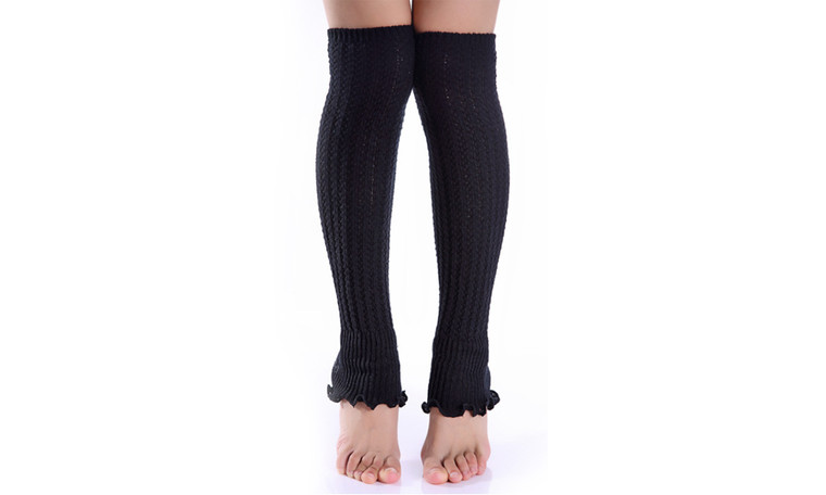 NEW autumn and winter knitted leggings over the knee socks stockings 5785
