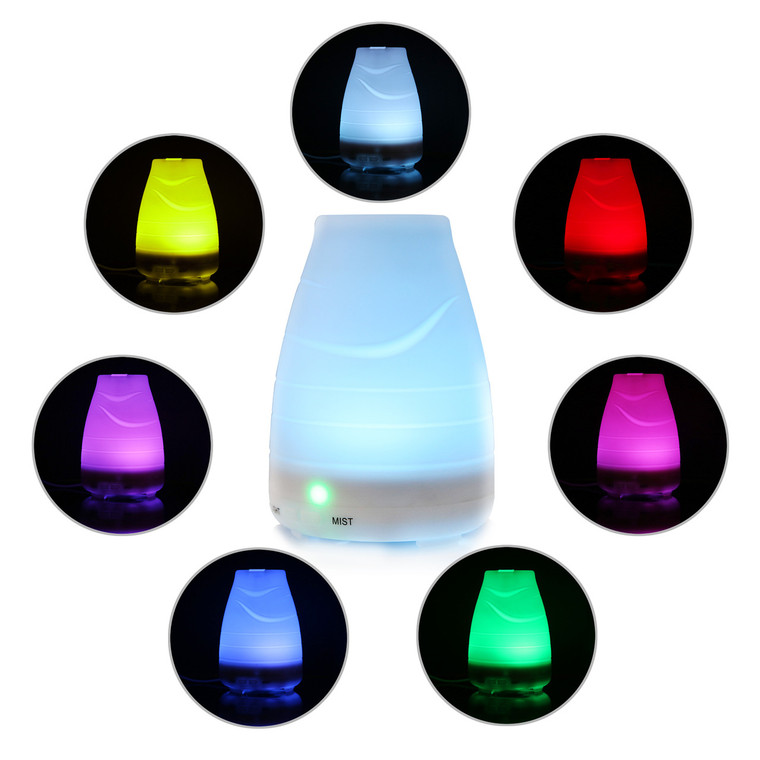 7 Color LED Essential Oil Diffuser - 100 ml Premium Cool Mist Aroma Humidifier