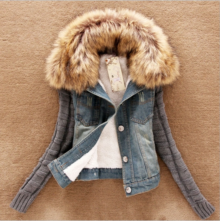 Women's Denim Winter coat 