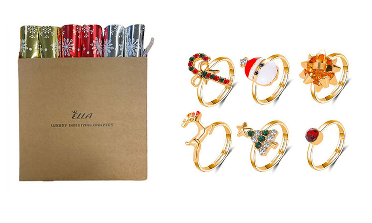 NEW Ella 8inch Six Christmas opening rings 5836