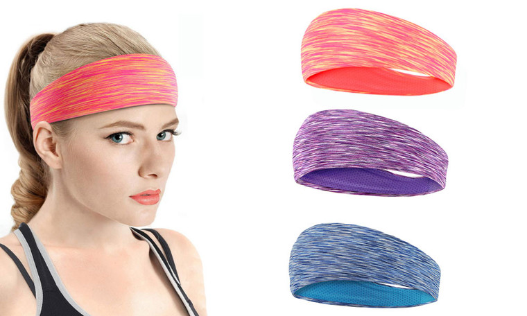 NEW Sports wide sweat-absorbing hair bands fitness equipment basketball yoga running marathon 5875