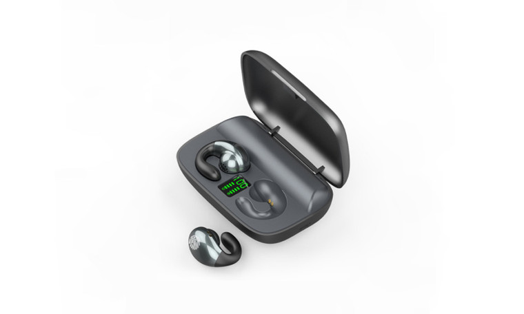 NEW S19 Bluetooth Headset Wireless Ear Clip-on Bone Conduction Headset 5912