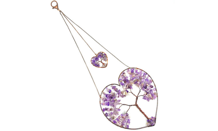 NEW Double Heart Tree of Life Hanging Ornament 6010