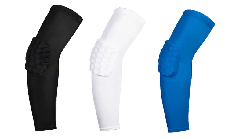 NEW 1pc Honeycomb Elbow Pads Extended Impact Protection High Stretch Sports Brace 6019