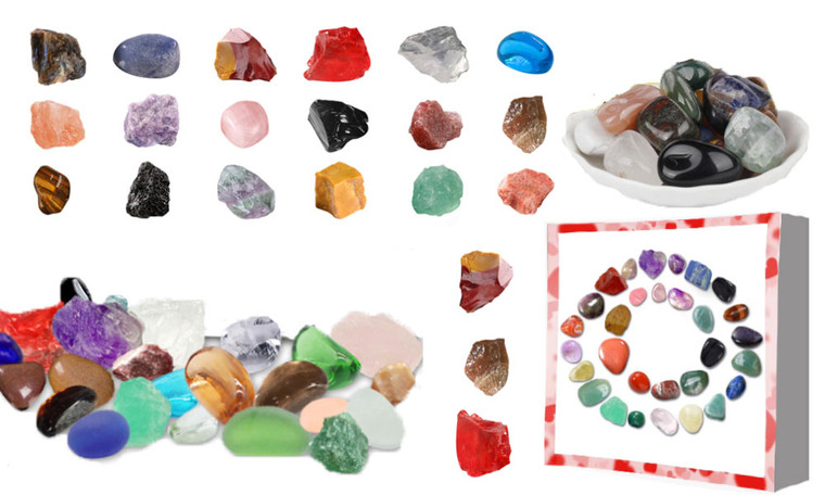 NEW Mineral Crystal Stone series 30-day countdown mystery box   6058