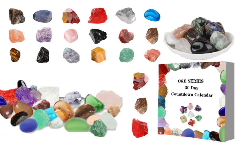 NEW Mineral Crystal Stone 30-day countdown mystery box   6059