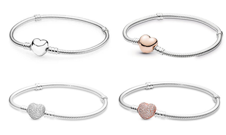 NEW  Snake bone smooth&zircon love bracelet  6064