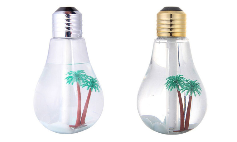 NEW  USB small humidifier desktop creative decoration new light bulb mute home atmosphere lighting  6078