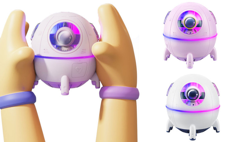 NEW Space capsule vehicle-mounted air humidifier household usb desktop astronaut aromatherapy machine mini humidifier   6079