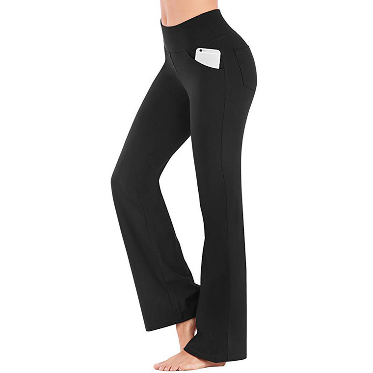 2302NEW-Yoga Pants with Pockets for Women High Waist Workout Pants Tummy Control6129