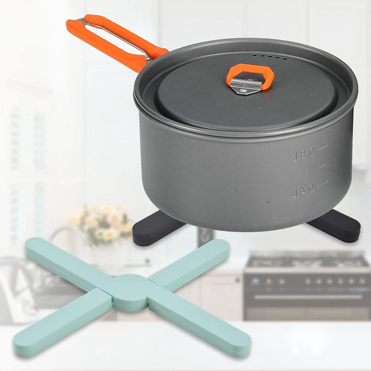 NEW-Eco Expanding Silicone Pot Holder, Collapsible Cross Design6144