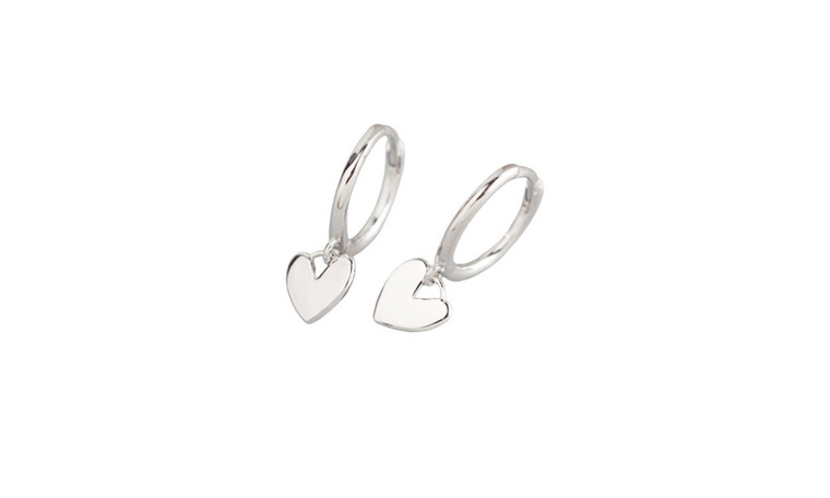 2302  NEW  Peach Heart Earring Ear Clip Earring  6308
