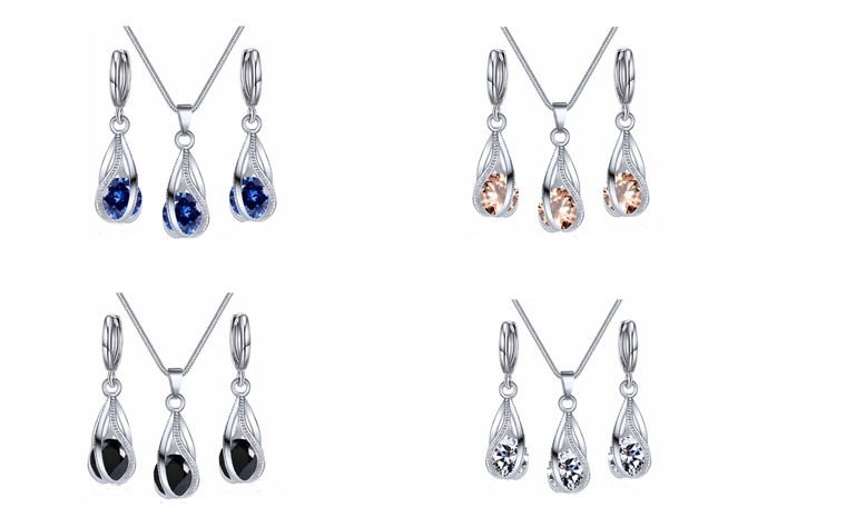 2302 NEW Fashion pendant earrings two-piece set 6245