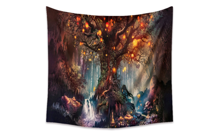 2303  NEW   Bohemian tapestry decorative cloth background cloth hanging cloth forest tapestry   6339