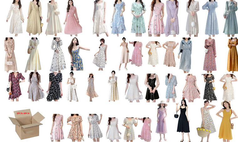 2303  NEW Women's Spring Summer Autumn Chiffon Dress  6380