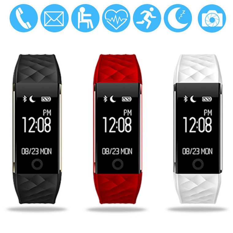 S2 SmartPro Fitness Bracelet Tracker with Heart Rate monitor 