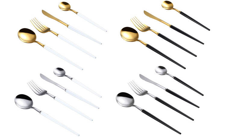 2303  NEW Stainless steel knives, forks, spoons, Portuguese tableware, stainless steel set, Spain  6723