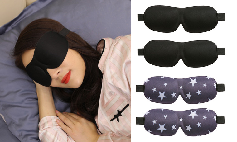 2304 NEW 2PC 3D Eye Mask Shading Sleep Eye Mask Male and Female Stereoscopic Eye Mask 6660