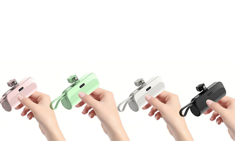 2304NEW-Pocket capsule charging bank Mini compact portable two in one6550