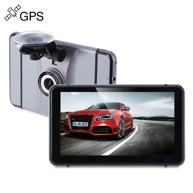 Android GPS navigator Capacitive HD screen car DVR 1080P wifi bluetooth AV in support