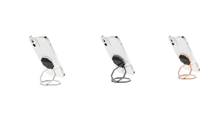 2304 NEW 2PC mobile phone folding ring magnetic suction bracket 6416