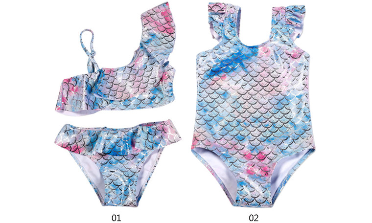2304 NEWMermaid swimsuit Women's scale split swimsuit Girls' swimsuit 6810