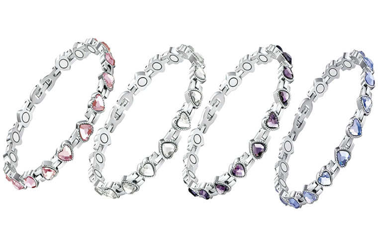 2305 NEW Heart shaped magnet adjustable bracelet 7055 LA