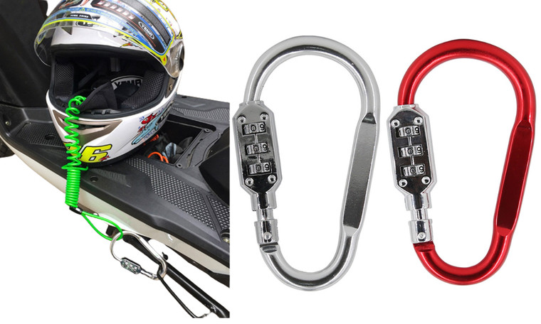 2305 NEW Mountain bicycle lock electric motorcycle anti-theft lock scooter hat lock hook password lock cycling equipment lock 7142LA