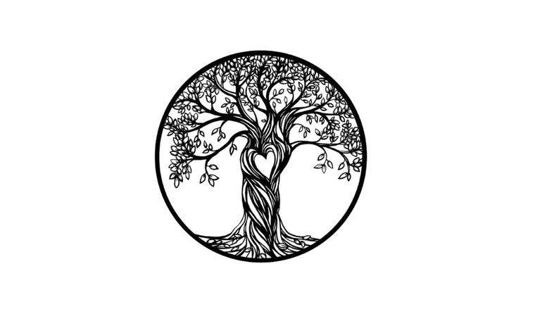 2305 NEW Love Life Tree Shadow Home Wall Decoration Wall Hanging 7184LA